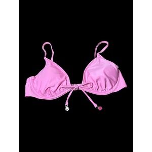 Wild Fable Pink Underwire Bikini Top Flower Charms Size Medium
